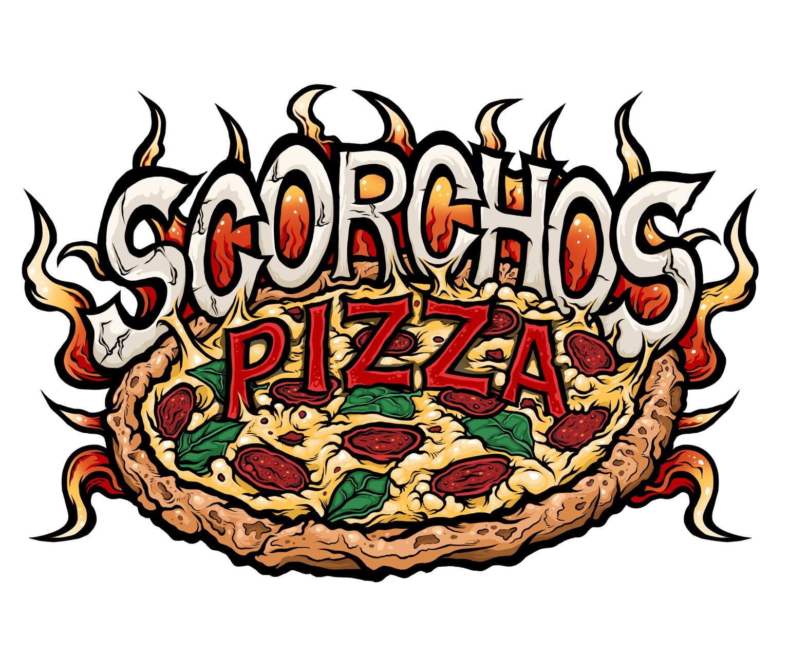 Scorchos Pizza official logo