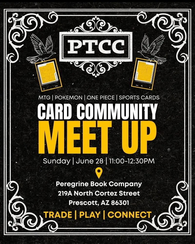 Archived June 28 PTCC meetup flyer for Peregrine Book Company